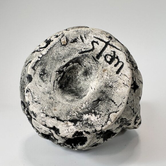 Stan Langtwait Mt St Helen’s Volcanic Ash Sculpted‎ Pottery Brutalist VTG Signed - Picture 10 of 10